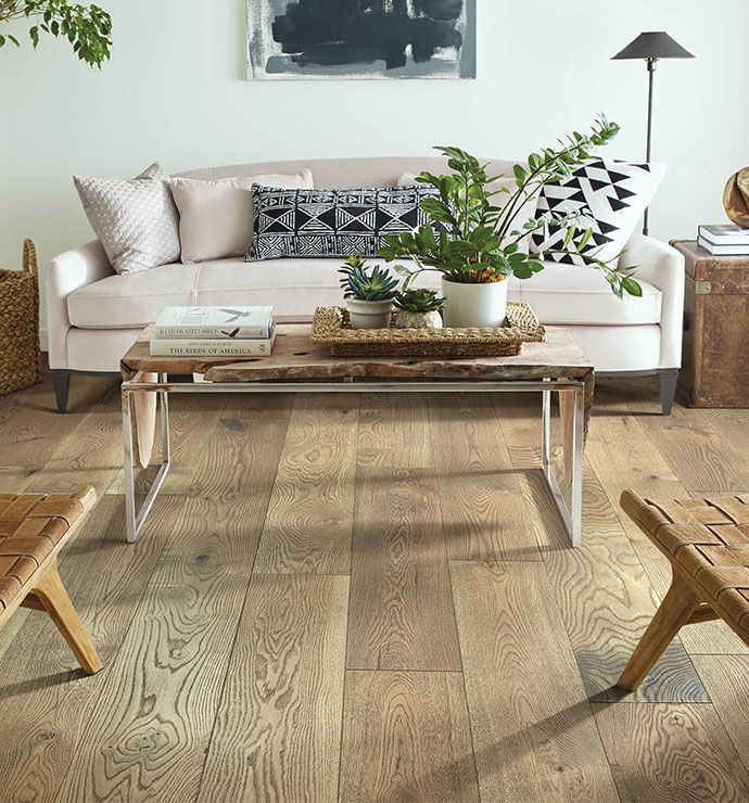 Hardwood flooring in living room | BTM Flooring